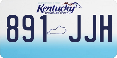 KY license plate 891JJH
