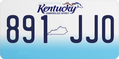 KY license plate 891JJO
