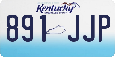 KY license plate 891JJP