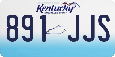 KY license plate 891JJS