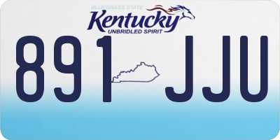 KY license plate 891JJU