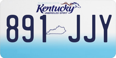 KY license plate 891JJY