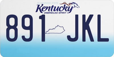 KY license plate 891JKL