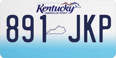 KY license plate 891JKP