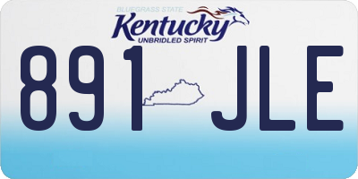 KY license plate 891JLE