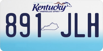 KY license plate 891JLH