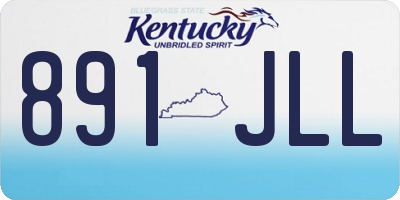 KY license plate 891JLL