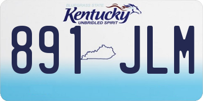 KY license plate 891JLM