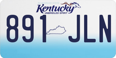 KY license plate 891JLN