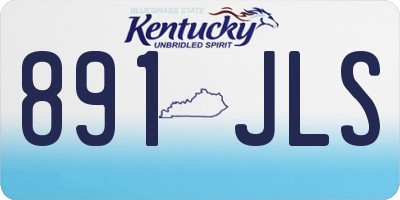 KY license plate 891JLS