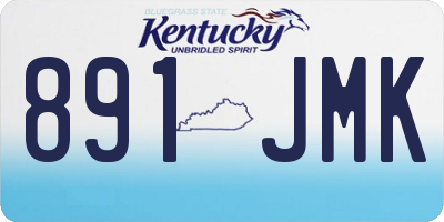 KY license plate 891JMK