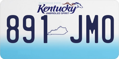KY license plate 891JMO