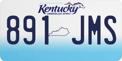 KY license plate 891JMS