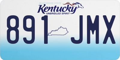 KY license plate 891JMX