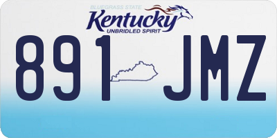 KY license plate 891JMZ