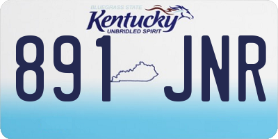 KY license plate 891JNR