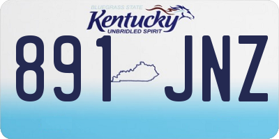 KY license plate 891JNZ