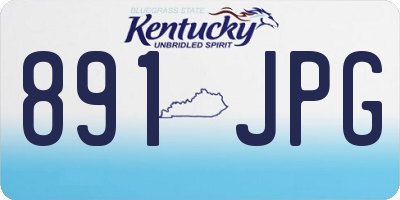 KY license plate 891JPG