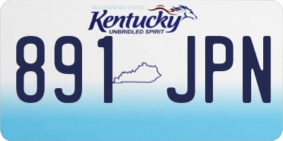 KY license plate 891JPN