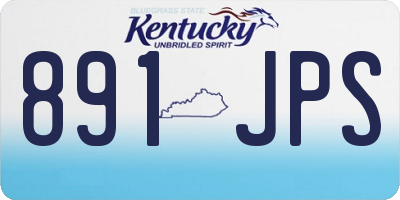 KY license plate 891JPS