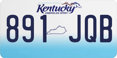 KY license plate 891JQB