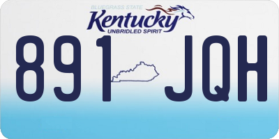 KY license plate 891JQH