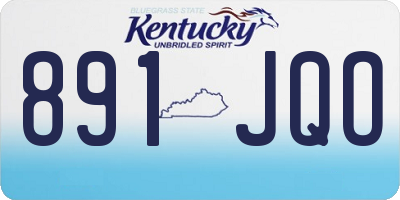 KY license plate 891JQO