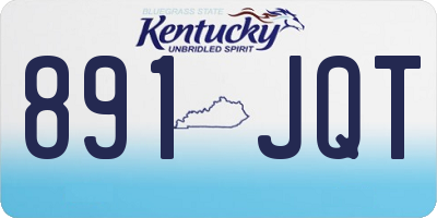 KY license plate 891JQT