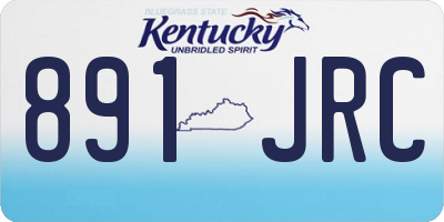 KY license plate 891JRC