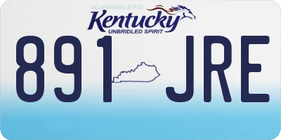 KY license plate 891JRE