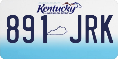 KY license plate 891JRK