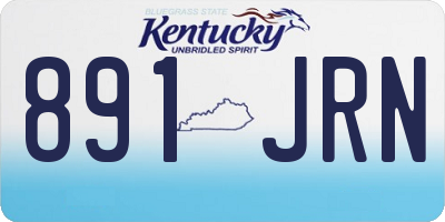 KY license plate 891JRN