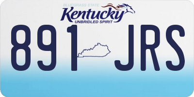 KY license plate 891JRS