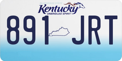 KY license plate 891JRT