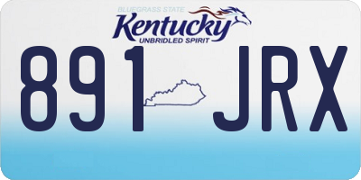 KY license plate 891JRX