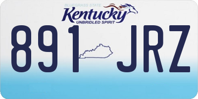 KY license plate 891JRZ