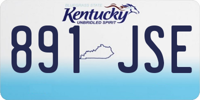 KY license plate 891JSE