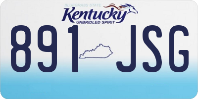 KY license plate 891JSG
