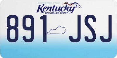 KY license plate 891JSJ