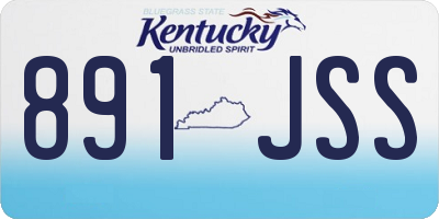KY license plate 891JSS