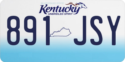 KY license plate 891JSY