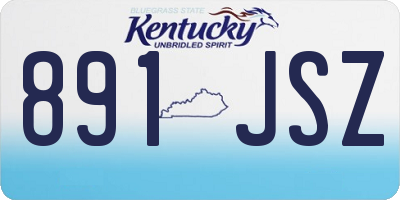 KY license plate 891JSZ