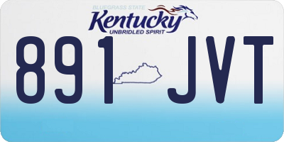 KY license plate 891JVT