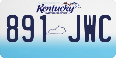 KY license plate 891JWC