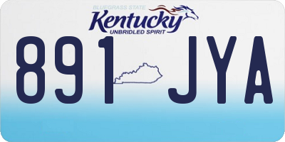 KY license plate 891JYA