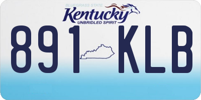 KY license plate 891KLB