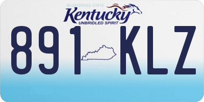 KY license plate 891KLZ