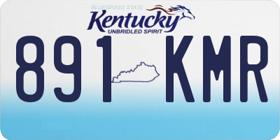 KY license plate 891KMR