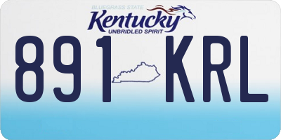 KY license plate 891KRL