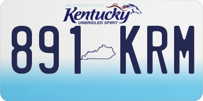 KY license plate 891KRM